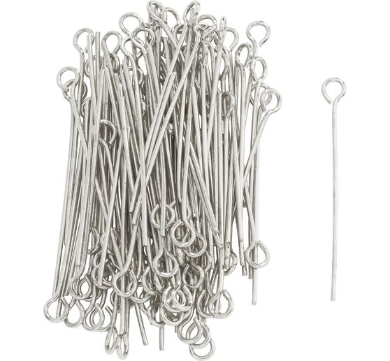 Clous à tête ronde avec œillet, 100 pc., 32 mm