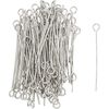 Clous à tête ronde avec œillet, 100 pc., 32 mm Argenté