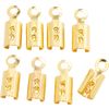 Chapes de liaison, 8 x 3 mm, 8 pc. Doré