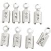 Chapes de liaison, 8 x 3 mm, 8 pc. Argenté