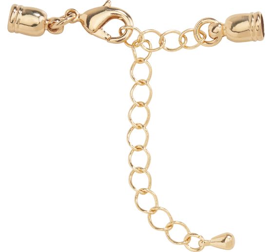 Parure bijou avec chaînette d'ajustement, 4 mm