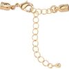 Parure bijou avec chaînette d'ajustement, 4 mm Doré