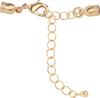 Parure bijou avec chaînette d'ajustement, 4 mm