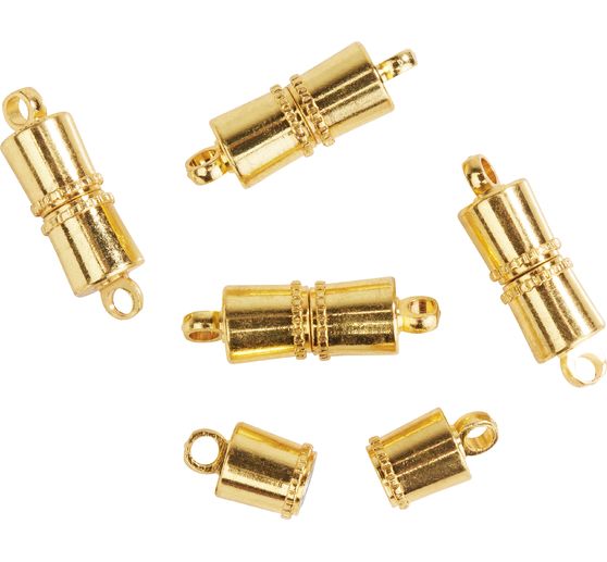 Fermoirs aimantés, Série "Line", Dorés, 5 pc.