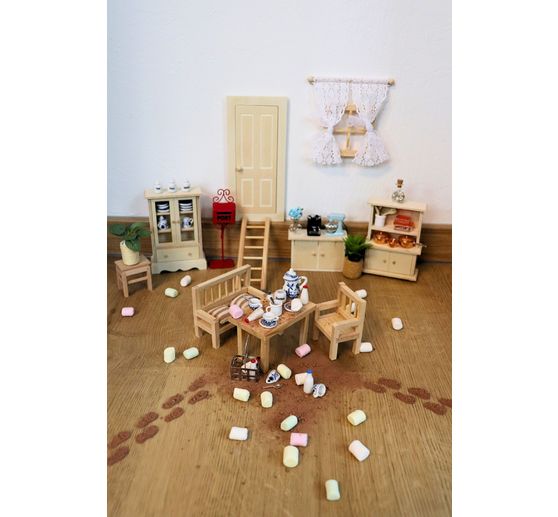 Secret Santa set "Table, bench & chair"