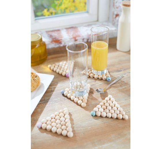 Perles en bois VBS « Ø 30 mm »