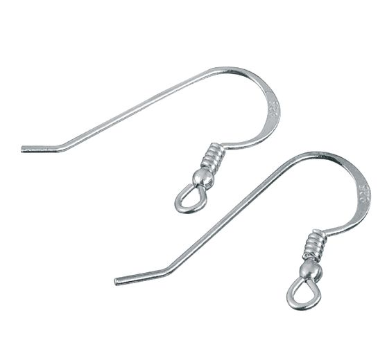 Boucles d'oreilles crochet, Argent 925, 2 pc.