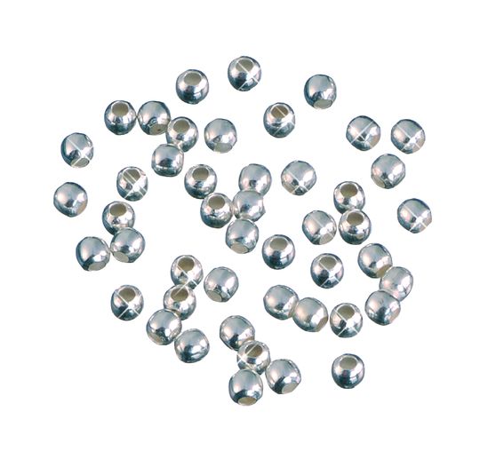 Perles à écraser en Argent 925, 40 pc., Ø 2 mm