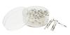 Perles bâtons torsadées en verre, 25 mm, 12 g