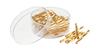 Perles bâtons torsadées en verre, 25 mm, 12 g
