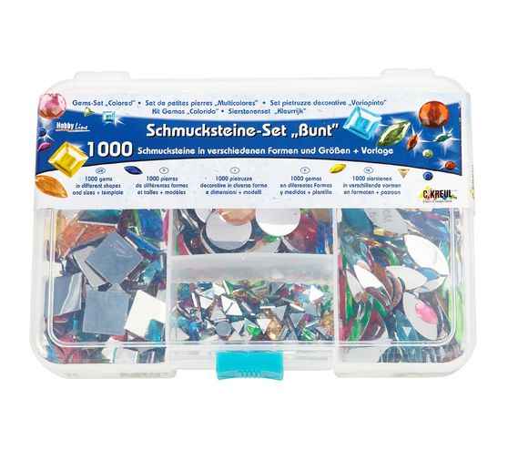 Set de pierres décoratives KREUL « Multicolore », 1000 pc.