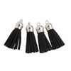 Glands en cuir, 4 pc. Argent/Noir