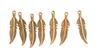 Pendentifs charms « Plumes », 7 pc.