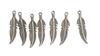 Pendentifs charms « Plumes », 7 pc.