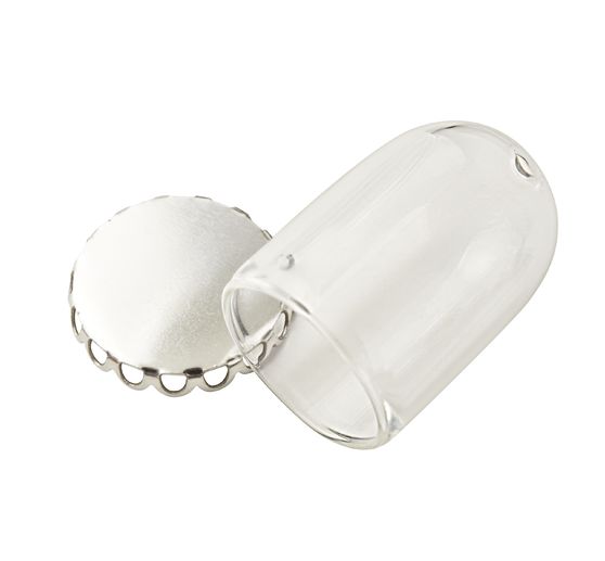 Pendentif « Cloche en verre », 2 parties