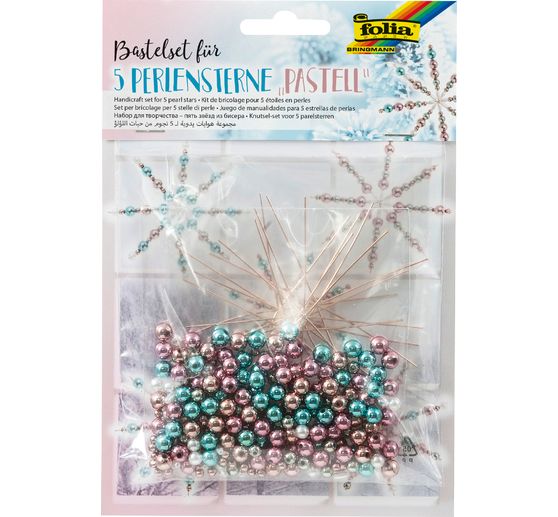 Set complet pour 5 étoiles en perles « Pastel »