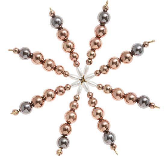 Set complet pour 5 étoiles en perles « Cuivre »
