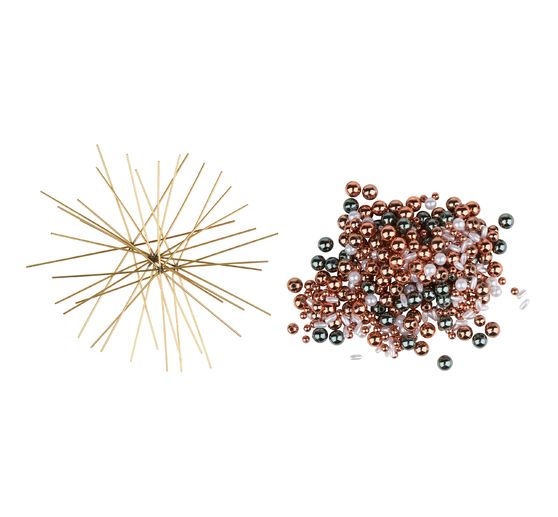 Set complet pour 5 étoiles en perles « Cuivre »