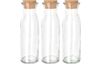 VBS Glass bottles "Milk", set of 3