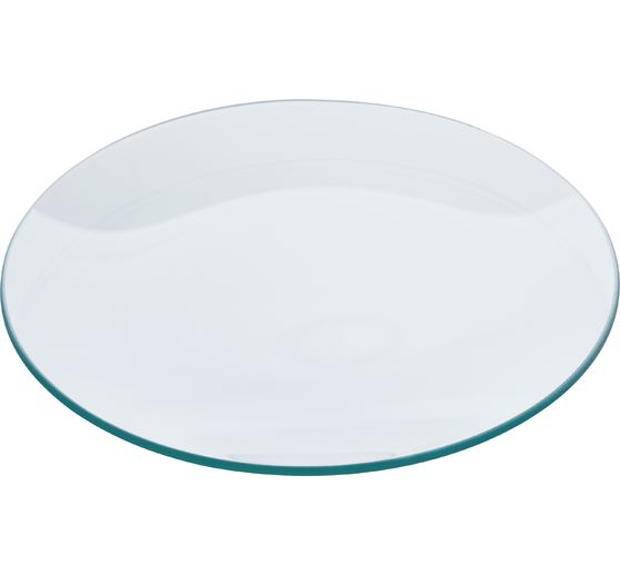 Assiette en verre ronde VBS