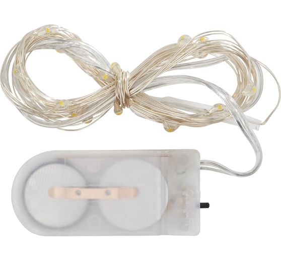 Guirlande lumineuse micro-LED VBS, à piles,20 LED