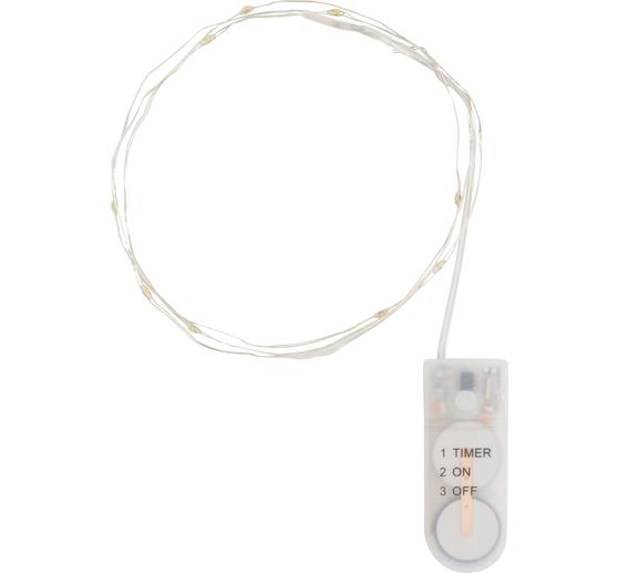 Guirlande lumineuse micro-LED VBS, avec minuterie, 10 LED