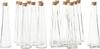 VBS Glass bottles "Geolini", with cork stopper, 16 pieces