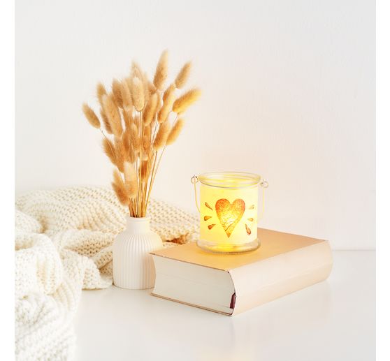 VBS Glass lantern with metal bracket