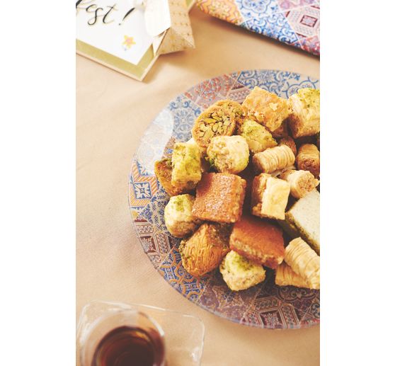 Assiette en verre ronde VBS