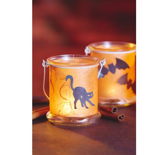 Lanterne en verre à anse en métal VBS