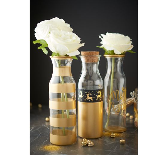 VBS Glass bottles "Milk", set of 3