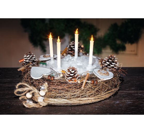 Bougies LED VBS pour sapin, env. 10 cm, 2 pc.