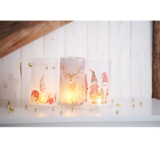VBS Candles glass coaster, 5 pieces, Ø 10 cm