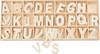 VBS Wooden letter set "Assorted - Nature", 130 pieces