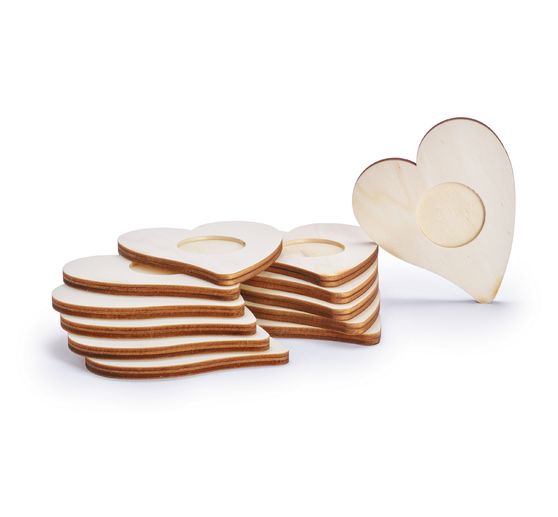 Bougeoirs VBS « Cœur », 12 pc.