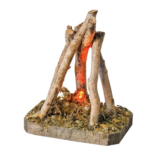 Feu de bois à éclairage LED VBS