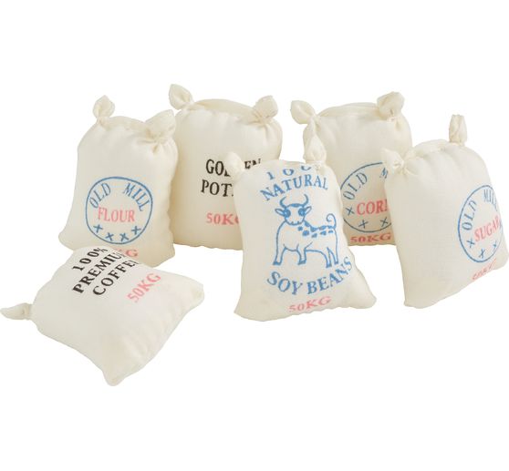 Sacs avec motifs imprim&eacute;s, 6 pc.