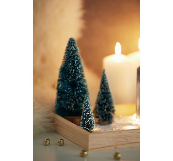 Sapins miniatures, enneigés, set de 16