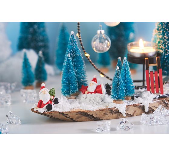 Sapins miniatures, enneigés, set de 16