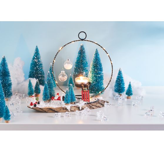 Sapins miniatures, enneigés, set de 16