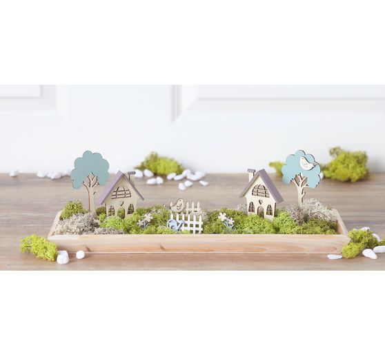 Plateau rond VBS, bois brut - VBS Hobby