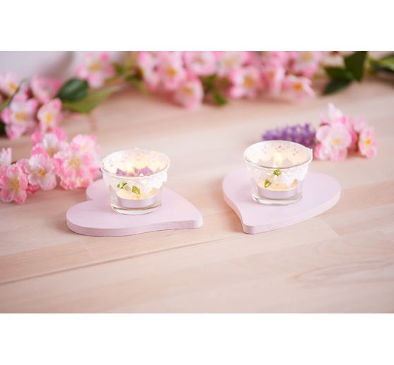 VBS Tea light jars "Curved", 2 pieces