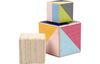 Cubes en bois, set de 3