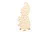 Figurines sur pied "Bonhomme de neige et élan