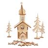 Kit de construction en bois « Eglise », 37 pc., contreplaqué