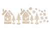 Wood building kit "Winter houses", plywood