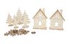 Kit de construction en bois « Maisons en hiver », contreplaqué