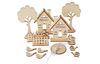 Kit de construction en bois « Cabanons », 25 pc.