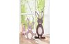 Figurines lapins à poser VBS « Bunny & Funny », peuplier, H 46+35 cm