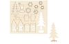 Kit de construction en bois « Maison dans la forêt », 18 pc., contreplaqué